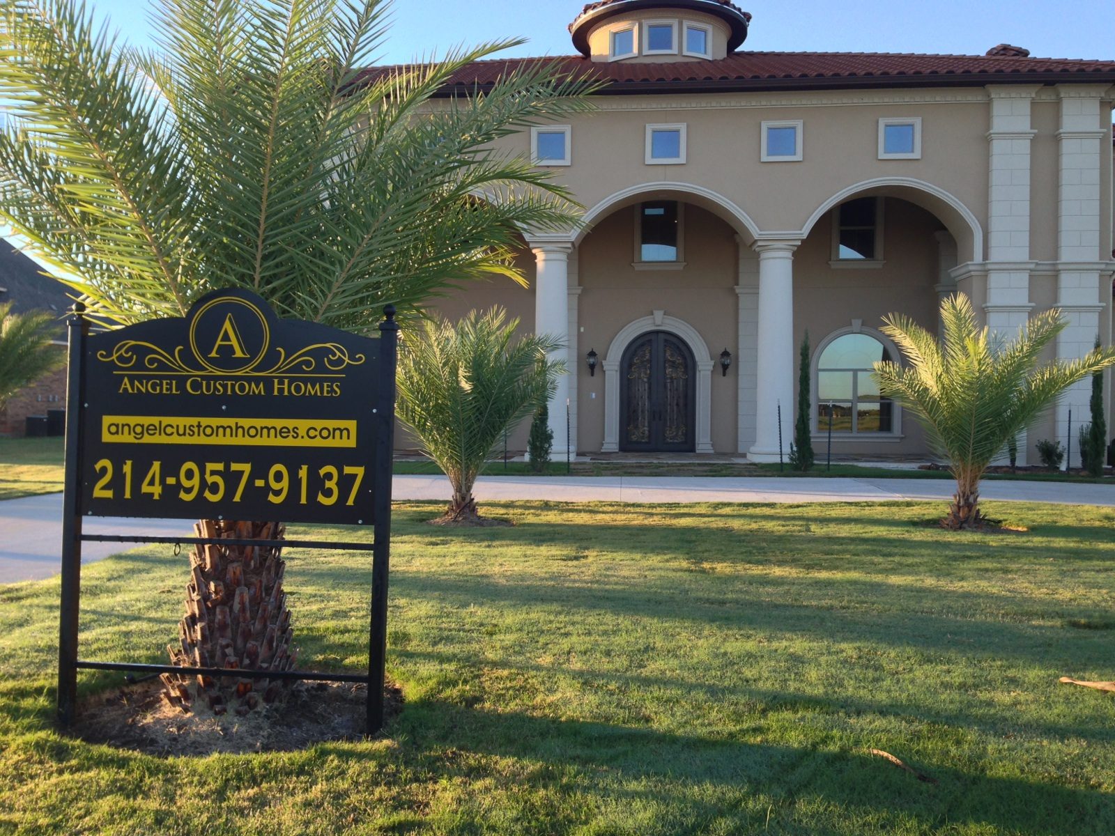 Mediterranean estate under construction in Melissa, TX